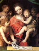 Bernadino Luini The Virgin Carrying the Sleeping Child with Three Angels (mk05) Spain oil painting artist